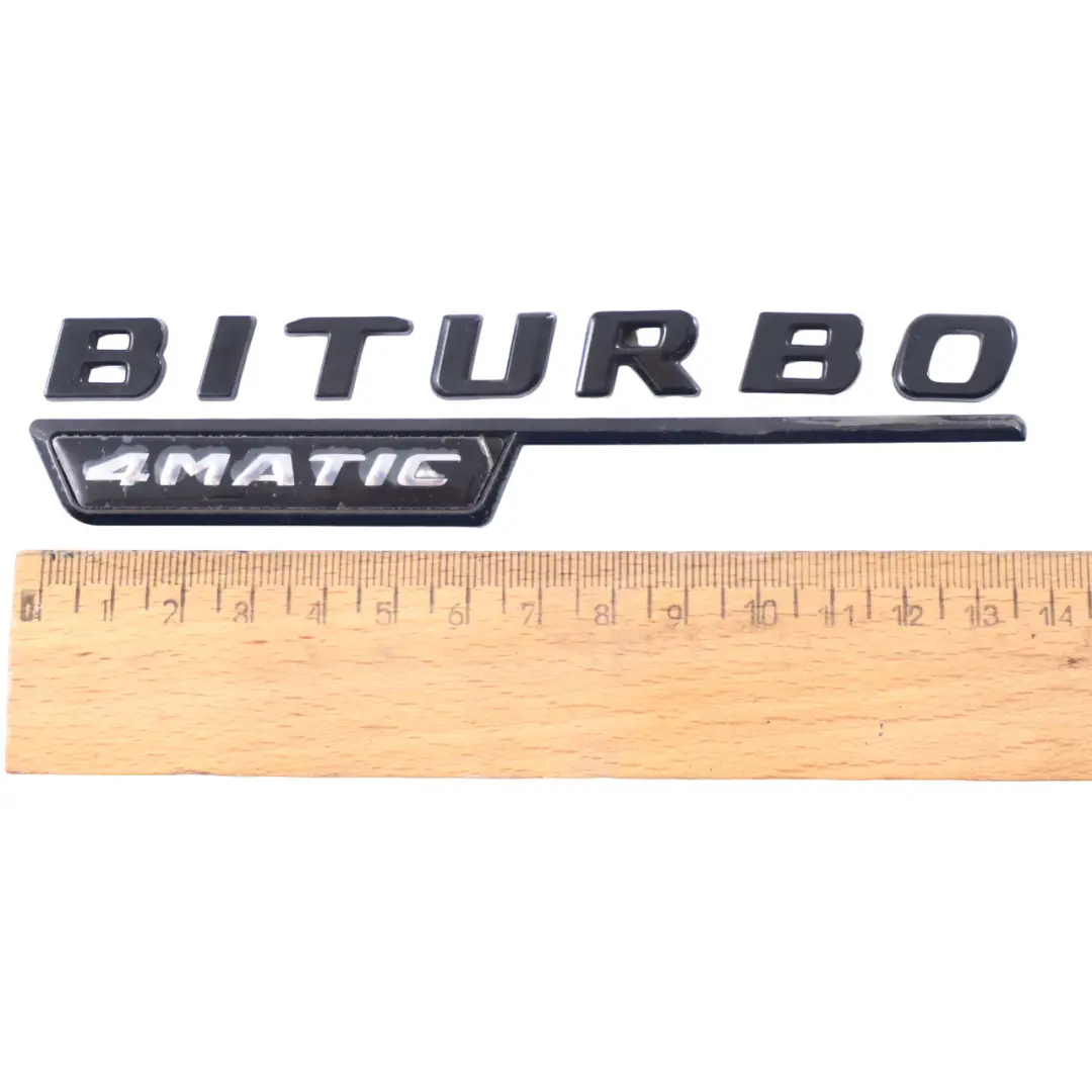 Mercedes GLC 43 C253 AMG Right Fender Logo Badge BITURBO 4MATIC - SKU A2058172501 - Part number A2058172501