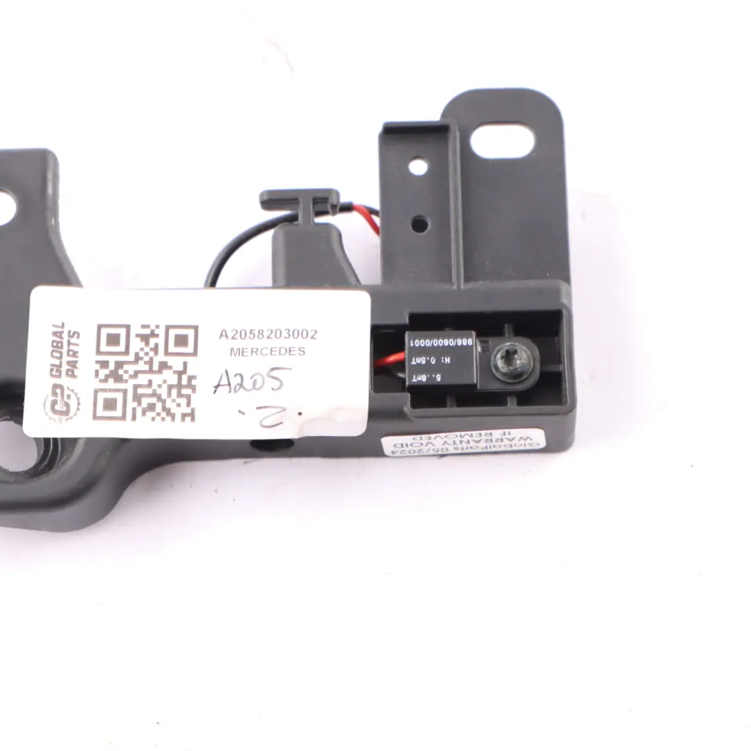 Trunk Roof Sensor Strip Bracket Left N/S to Mercedes A205 Convertible with Part number A2058203002 Mercedes A205 Convertible Trunk Roof Sensor Strip Bracket Left N/S - SKU A2058203002 - Part number A2058203002