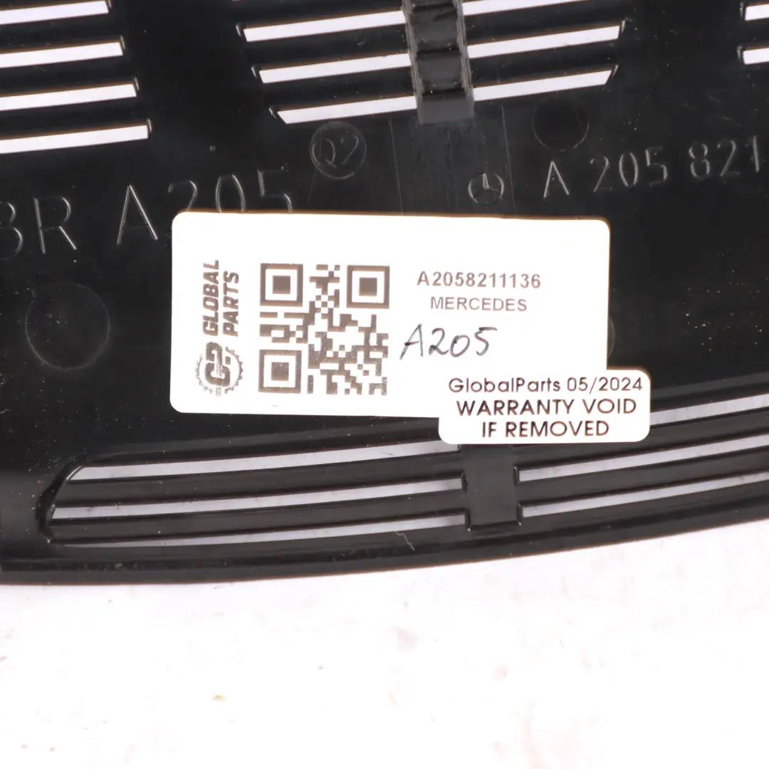  Windscreen Trim Mercedes A205 Convertible Rain Light Sensor Cover - SKU A2058211136 - Part number A2058211136