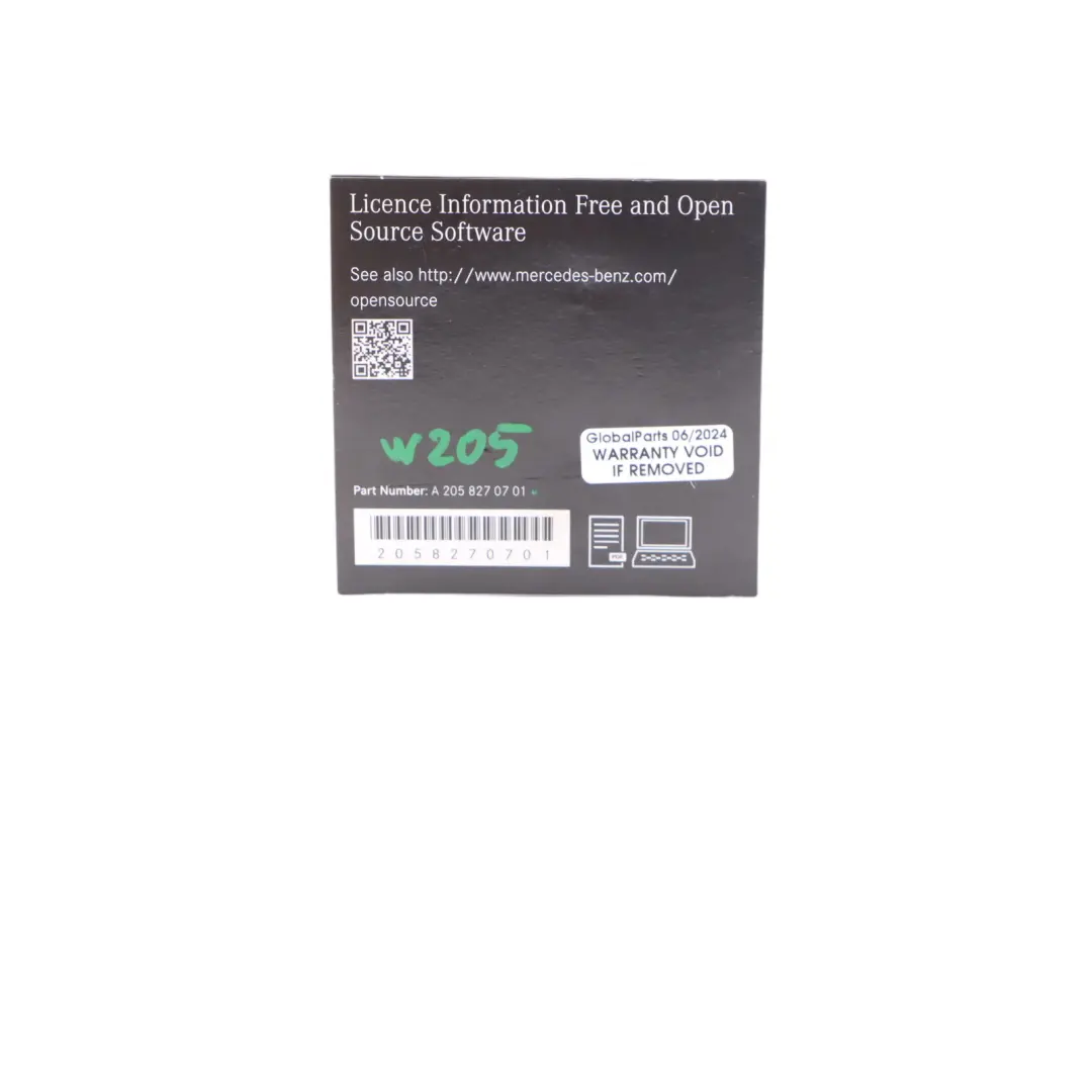 Licence Information Software Disc to Mercedes W205 C253 with Part number A2058270701 Mercedes W205 C253 Licence Information Software Disc - SKU A2058270701 - Part number A2058270701