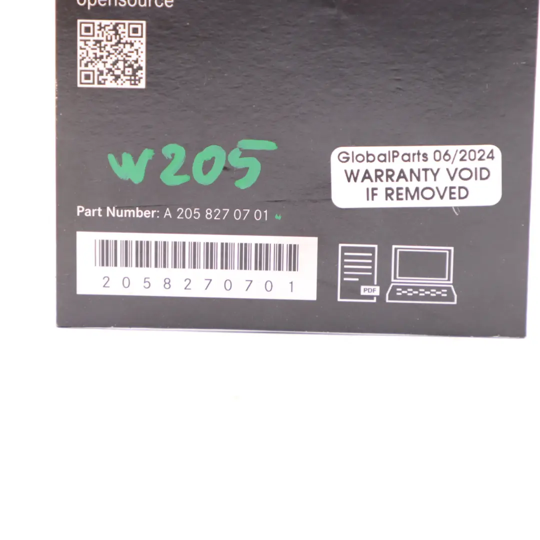 Mercedes W205 C253 Licence Information Software Disc - SKU A2058270701 - Part number A2058270701