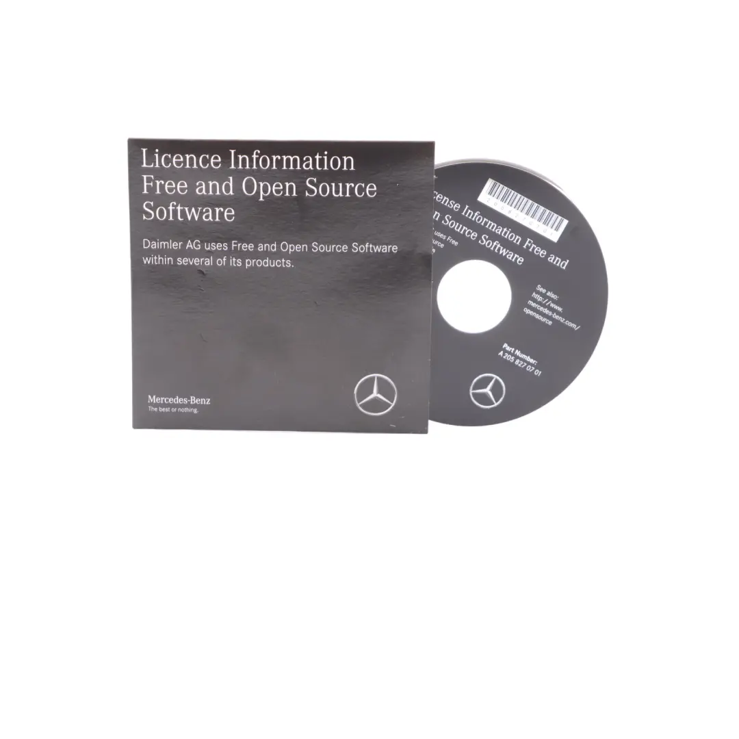 Licence Information Software Disc to Mercedes W205 C253 with Part number A2058270701 Mercedes W205 C253 Licence Information Software Disc - SKU A2058270701 - Part number A2058270701
