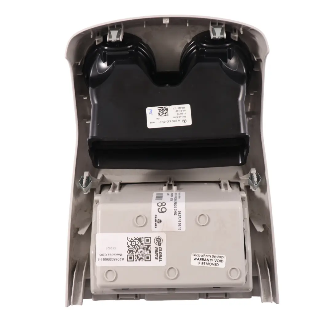 Mercedes W205 W213 Tunel Środkowy Kratka Nawiewu Tylna Tył Beż - SKU A2058300501-5 - Numer Części A2058300501