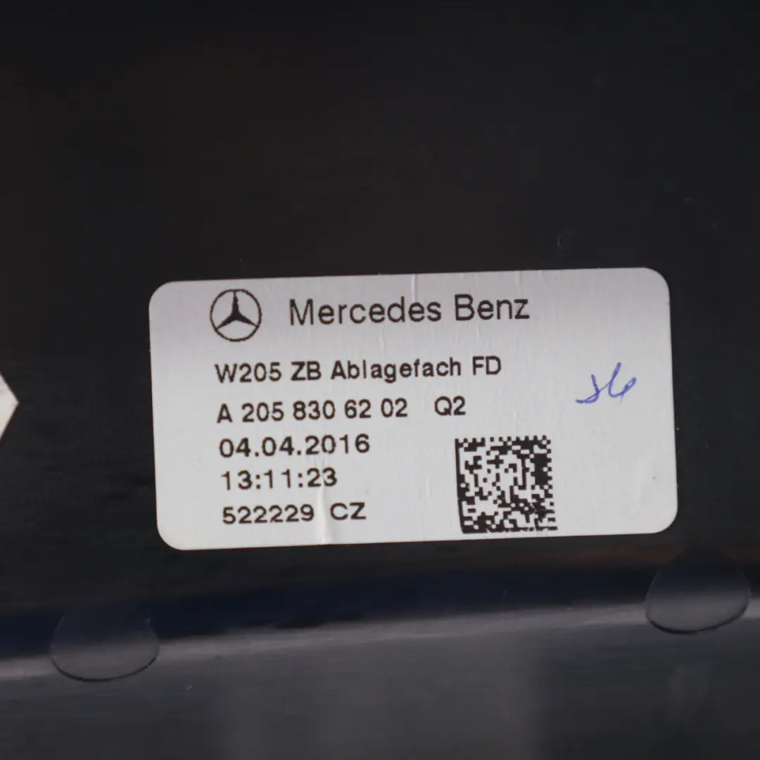 Centre Console Rear Box Storage Compartment Black to Mercedes W205 with Part number A2058306202 Mercedes W205 Centre Console Rear Box Storage Compartment Black - SKU A2058306202 - Part number A2058306202