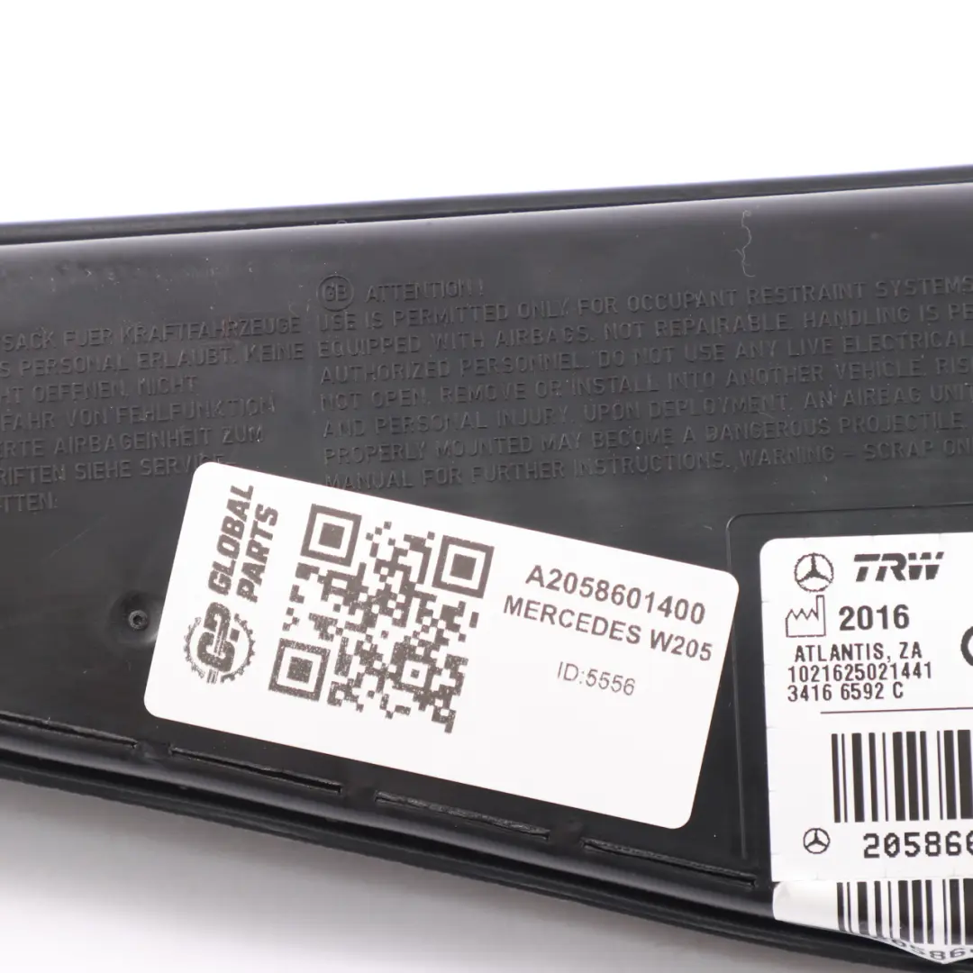 Modulo aria Mercedes W205 Sedile anteriore sinistro Borsa laterale per con numero di parte A2058601400 Modulo aria Mercedes W205 Sedile anteriore sinistro Borsa laterale - SKU A2058601400 - Numero di parte A2058601400