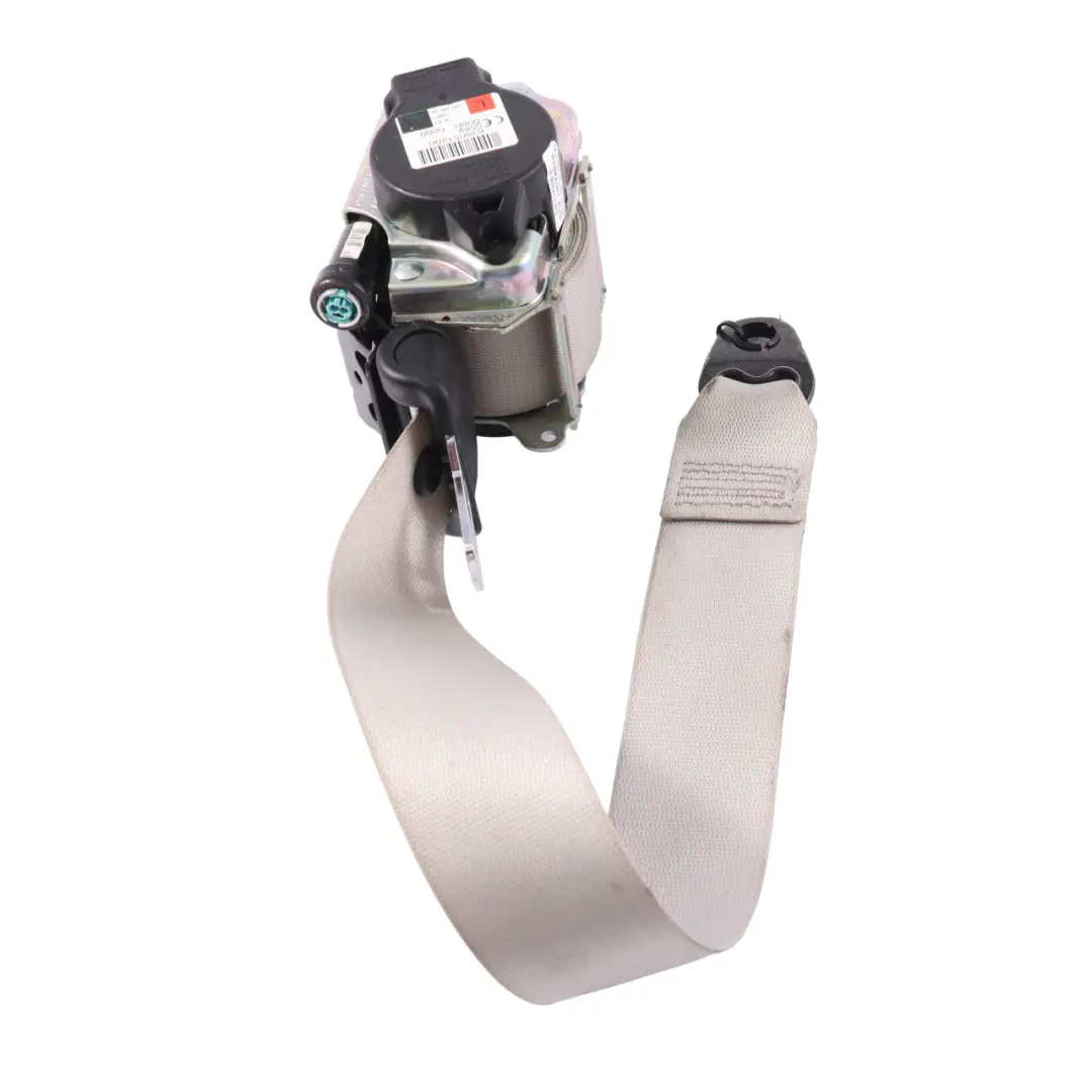 Mercedes C205 Coupe Seat Belt Front Left N/S Upper Belt Cream Beige - SKU A2058601501-1 - Part number A2058601501