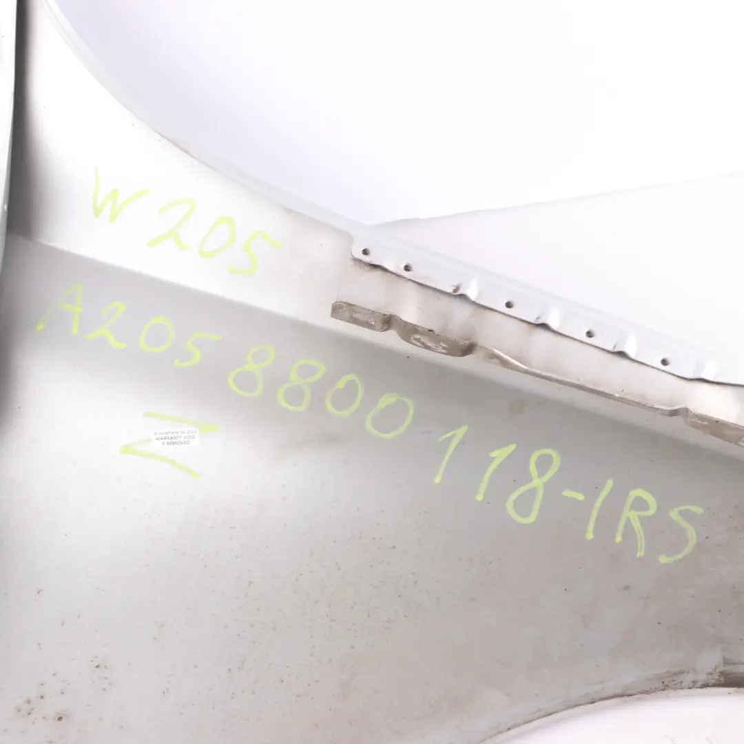 Wing Panel Front Left N/S Side Fender Iridium Silver Metallic 775 to Mercedes W205 with Part number A2058800118 Mercedes W205 Wing Panel Front Left N/S Side Fender Iridium Silver Metallic 775 - SKU A2058800118-IRS - Part number A2058800118