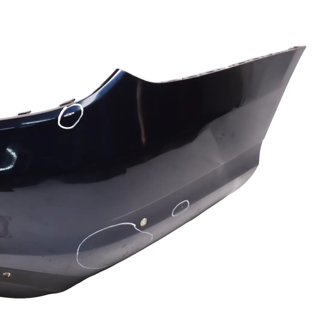 Bumper Rear Trim Panel Cover Cavansite Blue Metallic - 890 to Mercedes W205 with Part number A2058800447 Mercedes W205 Bumper Rear Trim Panel Cover Cavansite Blue Metallic - 890 - SKU A2058800447-CVB - Part number A2058800447