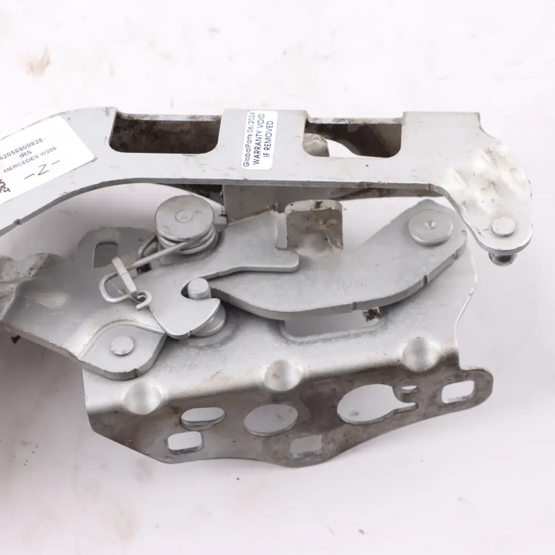 Mercedes W205 Motor Tapa Capó Bisagra Izquierda Iridium Silver 775 - SKU A2058800828-IRS - Número de pieza A2058800828