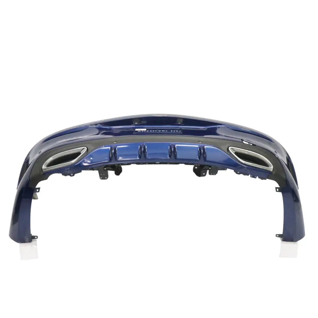 Bumper Rear Trim Panel Covering AMG Brilliant Blue Metallic - 896 to Mercedes C205 with Part number A2058808803 Mercedes C205 Bumper Rear Trim Panel Covering AMG Brilliant Blue Metallic - 896 - SKU A2058808803-BRB1 - Part number A2058808803