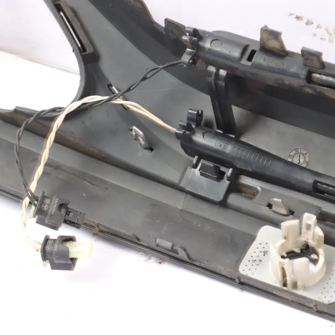 Lower Bumper Trim Panel Cover to Mercedes W205 Rear with Part number A2058851638 Mercedes W205 Rear Lower Bumper Trim Panel Cover - SKU A2058851638 - Part number A2058851638