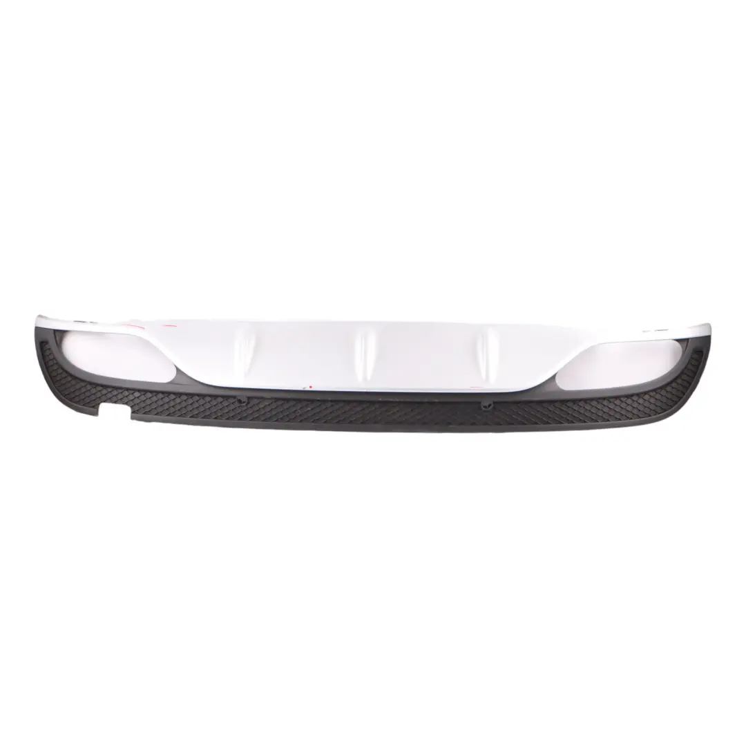 Bumper Lower Diffuser Trim Panel Cover Silver to Mercedes W205 AMG Rear with Part number A2058857338 Mercedes W205 AMG Rear Bumper Lower Diffuser Trim Panel Cover Silver - SKU A2058857338-IRS - Part number A2058857338