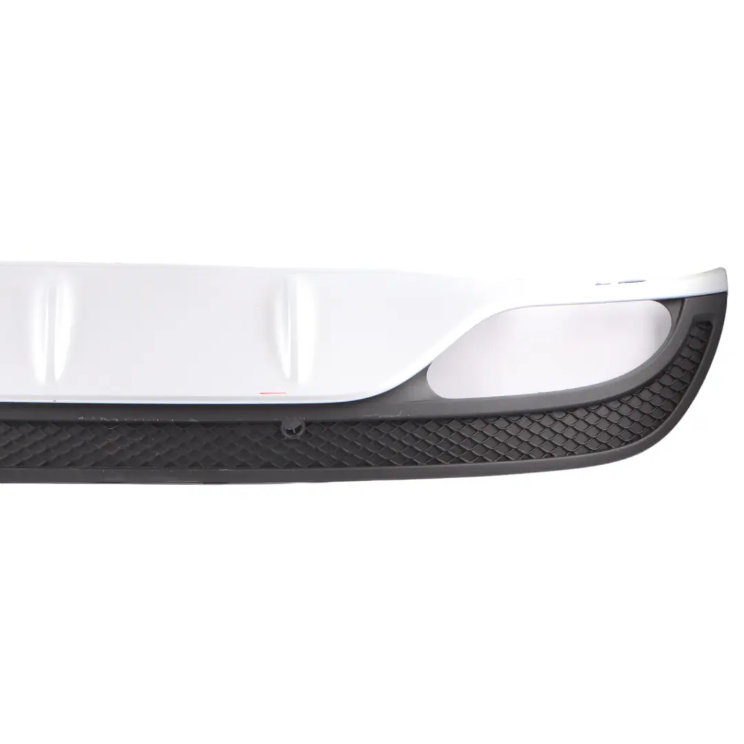 Bumper Lower Diffuser Trim Panel Cover Silver to Mercedes W205 AMG Rear with Part number A2058857338 Mercedes W205 AMG Rear Bumper Lower Diffuser Trim Panel Cover Silver - SKU A2058857338-IRS - Part number A2058857338