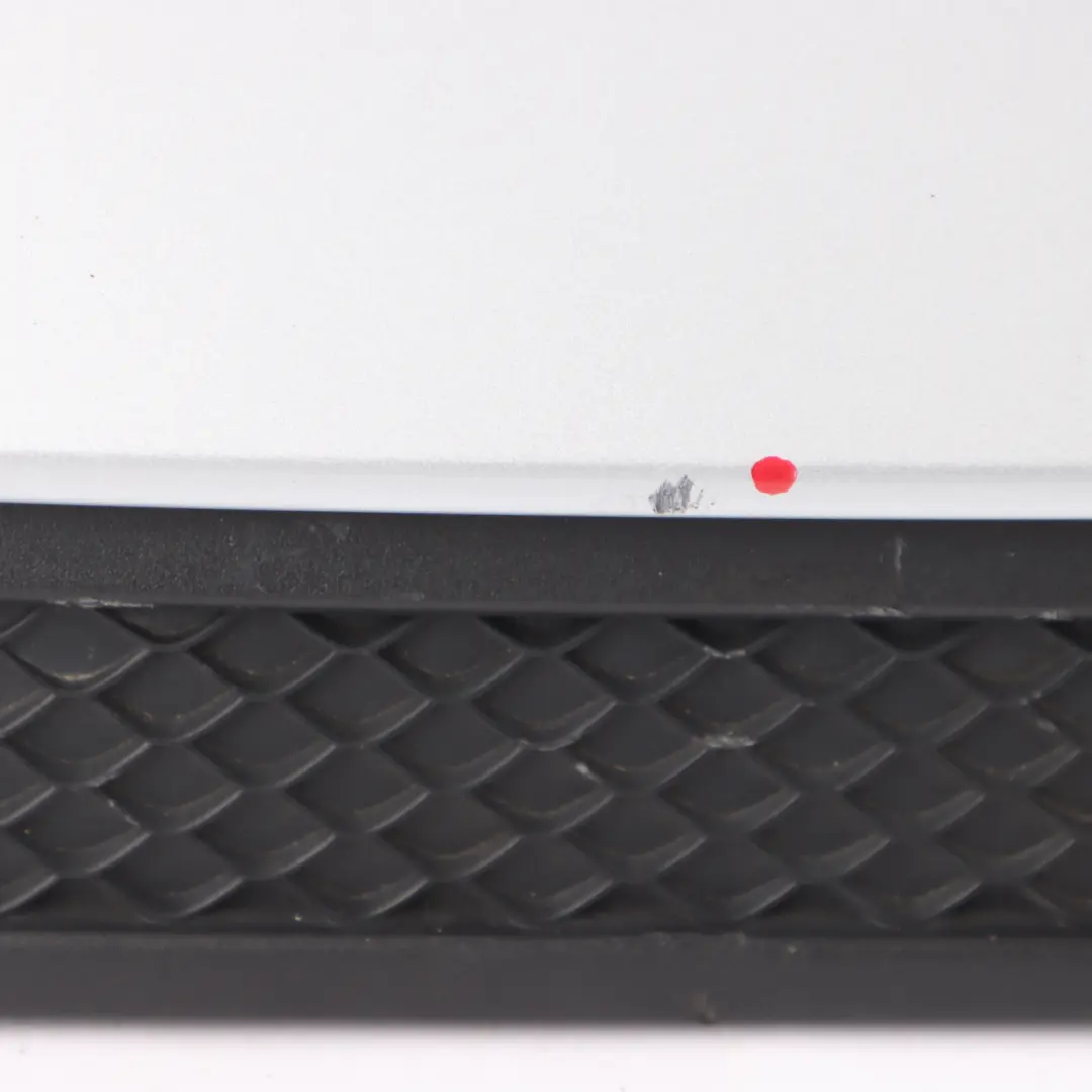 Bumper Lower Diffuser Trim Panel Cover Silver to Mercedes W205 AMG Rear with Part number A2058857338 Mercedes W205 AMG Rear Bumper Lower Diffuser Trim Panel Cover Silver - SKU A2058857338-IRS - Part number A2058857338