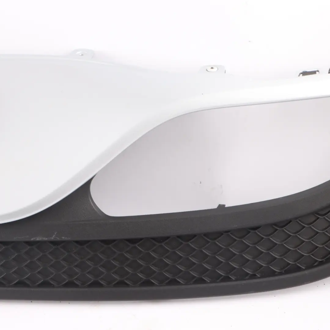 Bumper Lower Diffuser Trim Panel Cover Silver to Mercedes W205 AMG Rear with Part number A2058857338 Mercedes W205 AMG Rear Bumper Lower Diffuser Trim Panel Cover Silver - SKU A2058857338-IRS - Part number A2058857338