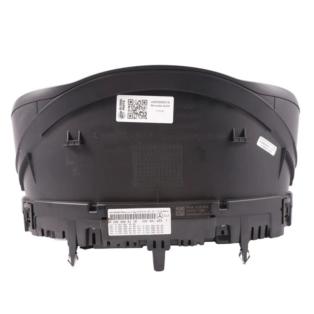 Mercedes W205 Petrol Instrument Cluster Speedometer Speedo Automatic - SKU A2059000118 - Part number A2059000118