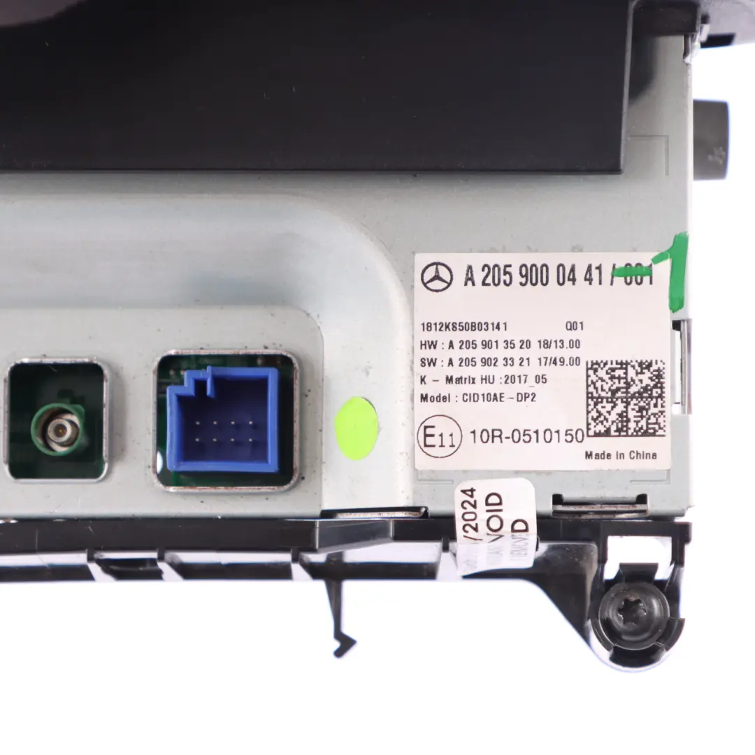 Central Display Mercedes W205 X253 Dashboard Infotainment Screen M to with Part number A2059000441 Central Display Mercedes W205 X253 Dashboard Infotainment Screen M - SKU A2059000441-1 - Part number A2059000441