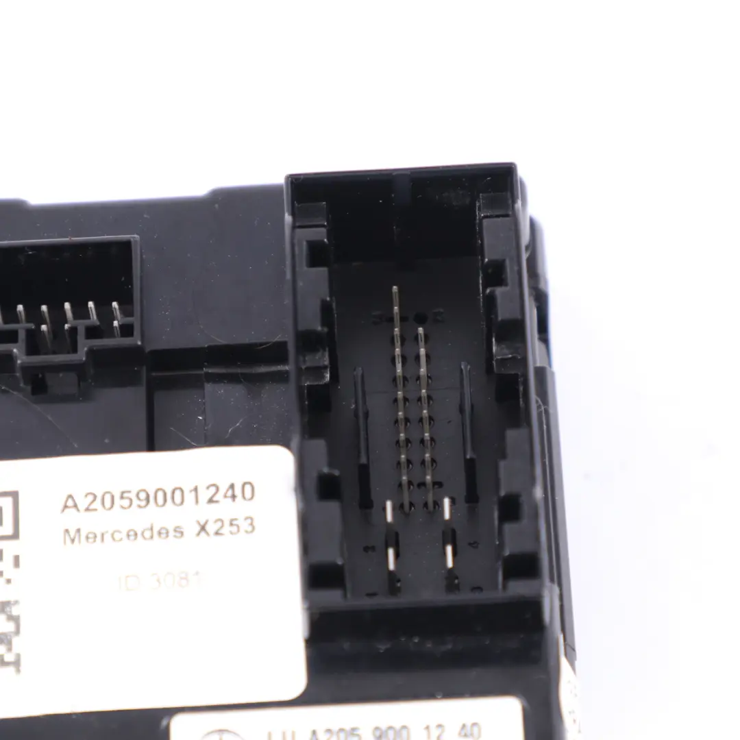 Aire acondicionado Climat A/C Módulo control para Mercedes GLC 220d X253 con número de pieza A2059001240 Mercedes GLC 220d X253 Aire acondicionado Climat A/C Módulo control - SKU A2059001240 - Número de pieza A2059001240