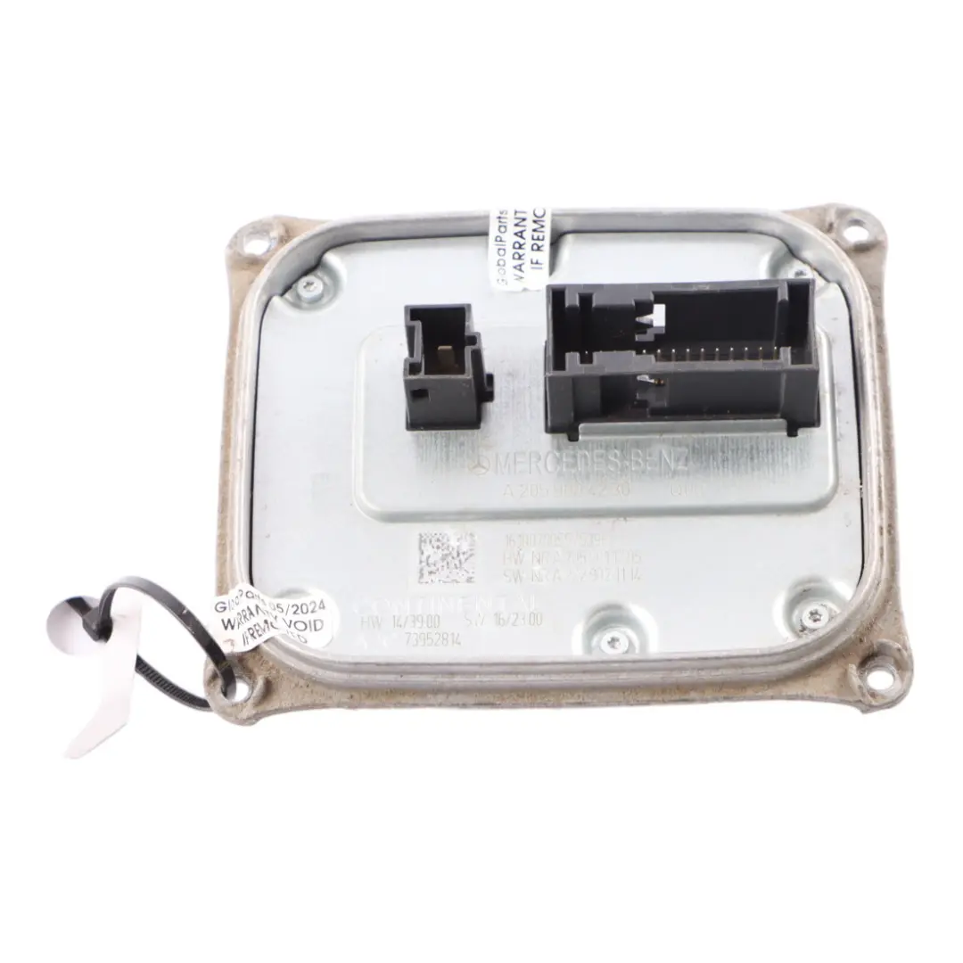 Headlight Module Mercedes W205 LED Ballast Control Unit Module to with Part number A2059004230 Headlight Module Mercedes W205 LED Ballast Control Unit Module - SKU A2059004230-1 - Part number A2059004230