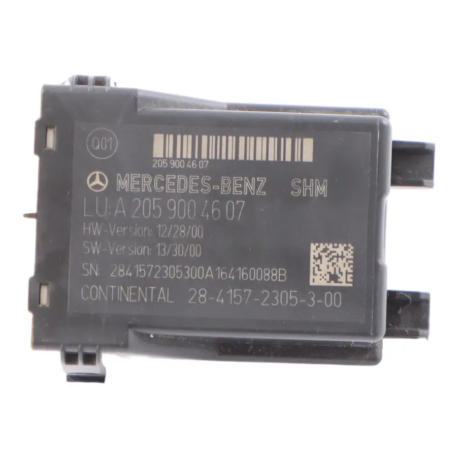 Módulo Asiento Control Memoria Delantera para Mercedes W205 S205 W447 con número de pieza A2059004607 Mercedes W205 S205 W447 Módulo Asiento Control Memoria Delantera - SKU A2059004607 - Número de pieza A2059004607