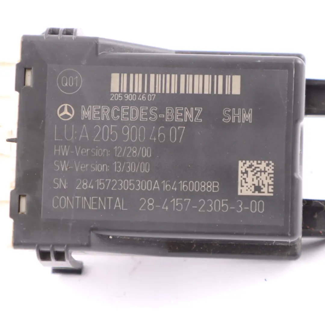 Modulo Sedile Anteriore Controllo Memoria per Mercedes W205 S205 W447 con numero di parte A2059004607 Mercedes W205 S205 W447 Modulo Sedile Anteriore Controllo Memoria - SKU A2059004607 - Numero di parte A2059004607