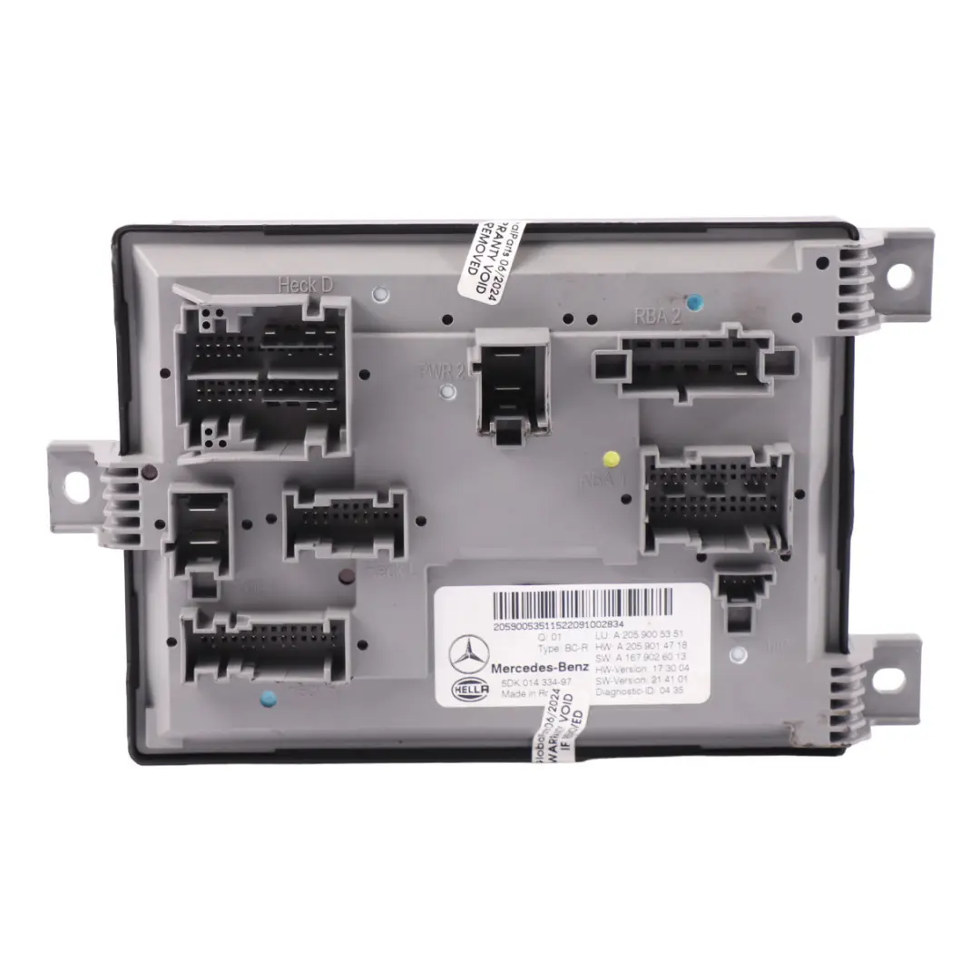 Elektronik Modul ECU Steuergerät für Mercedes GLC X253 mit Teilenummer A2059005351 Mercedes GLC X253 Elektronik Modul ECU Steuergerät - SKU A2059005351 - Teilenummer A2059005351