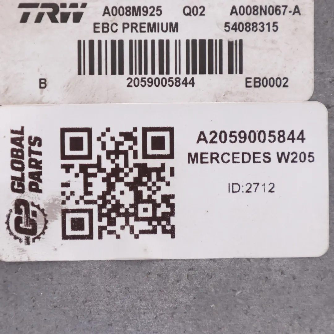Mercedes W205 ABS Hydraulic Unit - SKU A2059005844 - Part number A2059005844