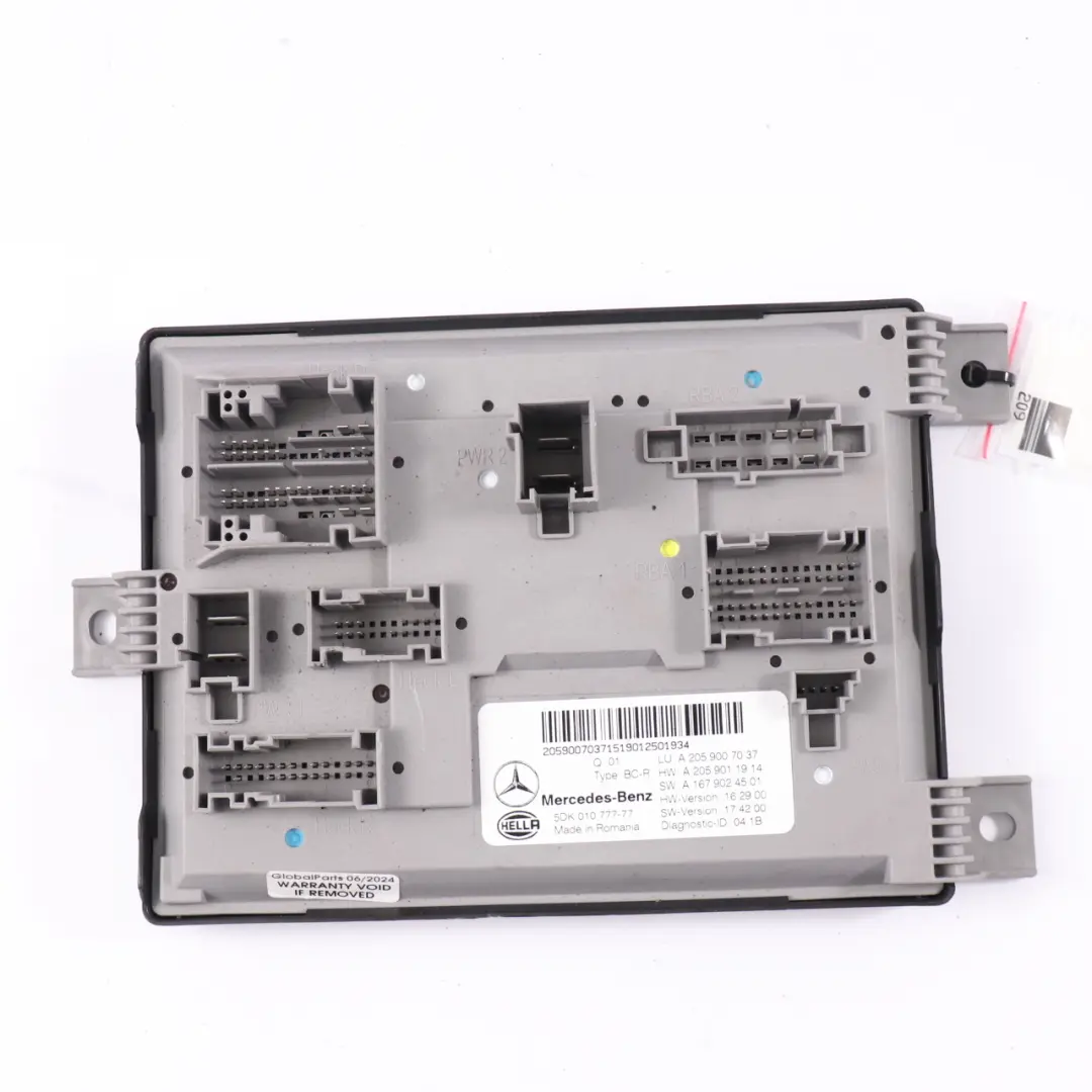 Sicherungskasten SAM Modul elektrische Sicherung Einheit für Mercedes W205 W213 mit Teilenummer A2059007037 Mercedes W205 W213 Sicherungskasten SAM Modul elektrische Sicherung Einheit - SKU A2059007037 - Teilenummer A2059007037