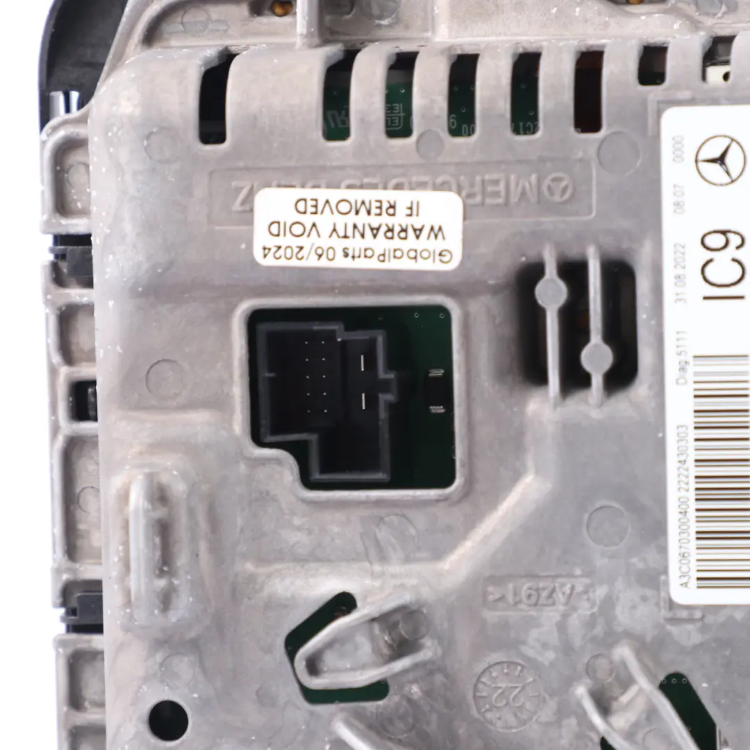 Mercedes W205 C253 tableau de bord compteur vitesse affichage - SKU A2059007149 - Numéro de pièce A2059007149