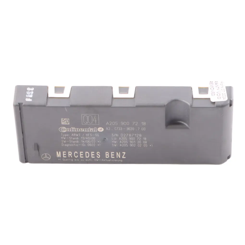 Mercedes GLC X253 Rear Trunk Lid Automatic Closing Lock Mechanism - SKU A2059007218-2 - Part number A2059007218