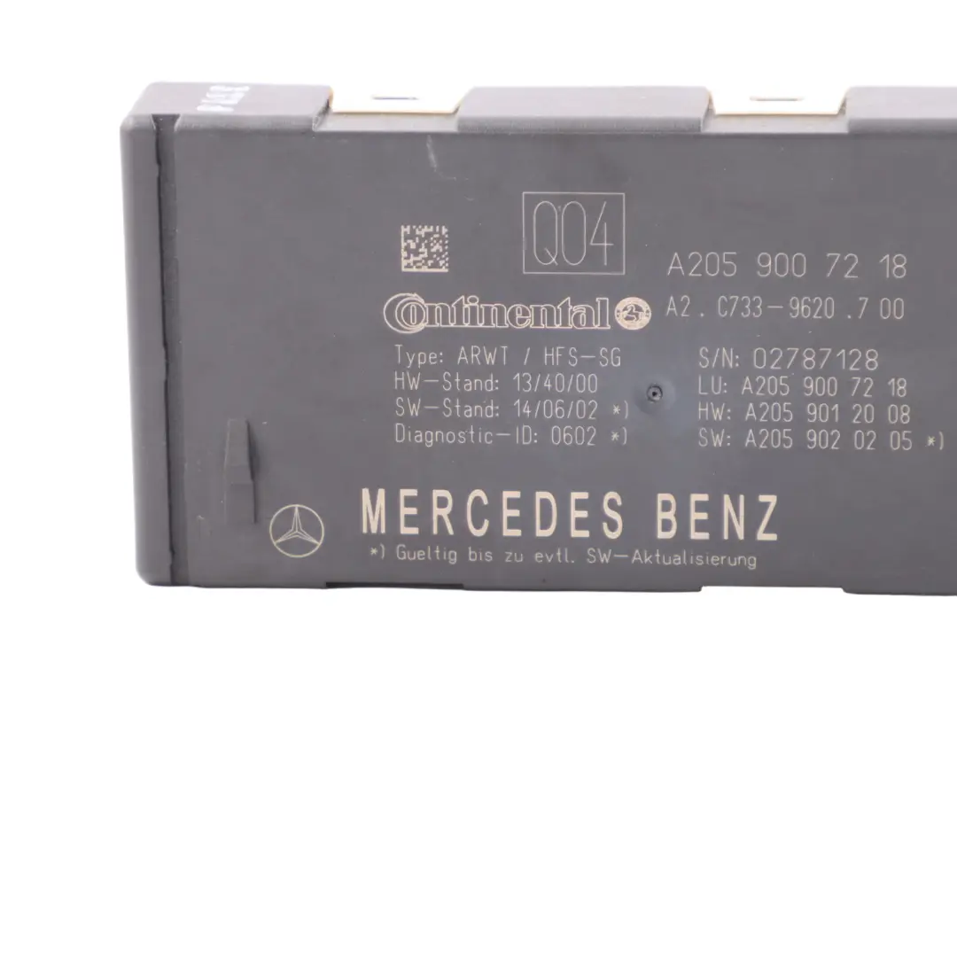 Moduł Automatycznego Zamykania Klapy Bagażnika do Mercedes X253 o numerze A2059007218 Mercedes X253 Moduł Automatycznego Zamykania Klapy Bagażnika - SKU A2059007218-2 - Numer Części A2059007218