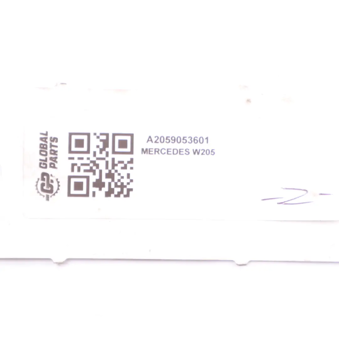 Mercedes W205 Switch Media Nav Radio Hazards Dashboard Upper Panel - SKU A2059053601 - Part number A2059053601