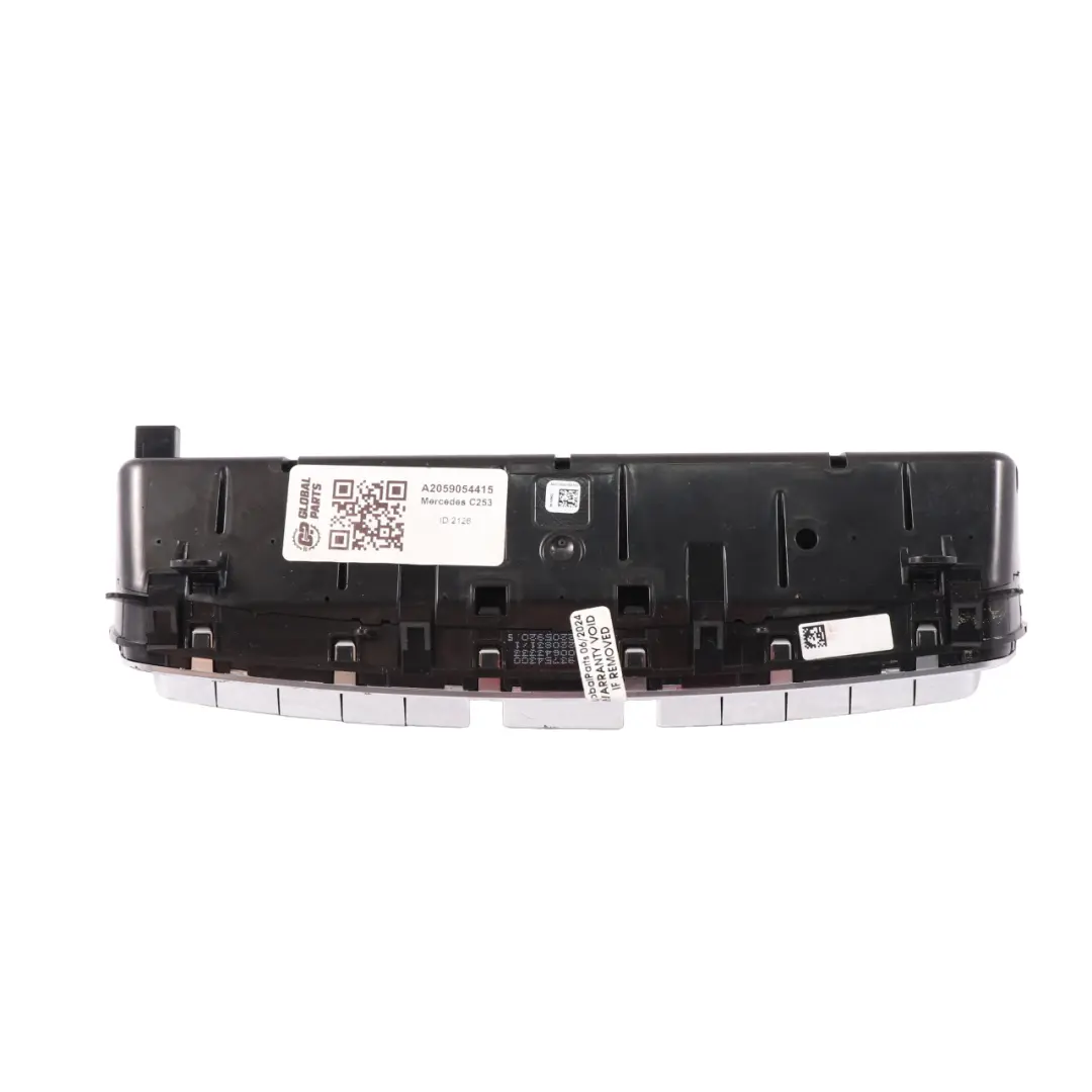  Heater Climate Mercedes W205 C253 Control A/C Unit Switch Panel - SKU A2059054415 - Part number A2059054415