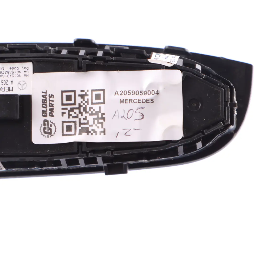 Window Switch Mercedes A205 Driver Door O/S Mirror Adjustment Switch to with Part number A2059059004 Window Switch Mercedes A205 Driver Door O/S Mirror Adjustment Switch - SKU A2059059004 - Part number A2059059004