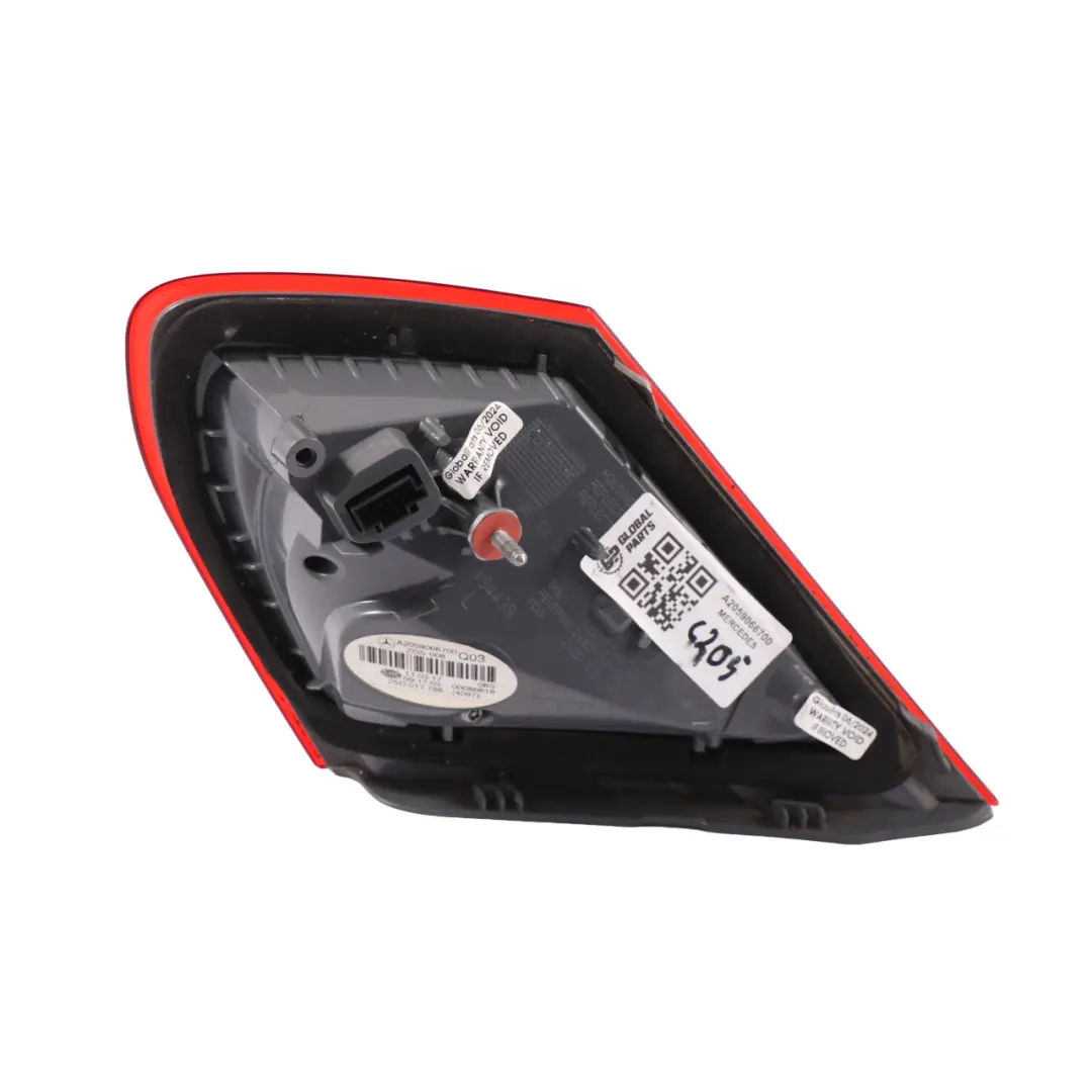 Luz Trasera Maletero Portón Trasero Izquierda LED para Mercedes C205 con número de pieza A2059066700 Mercedes C205 Luz Trasera Maletero Portón Trasero Izquierda LED - SKU A2059066700 - Número de pieza A2059066700