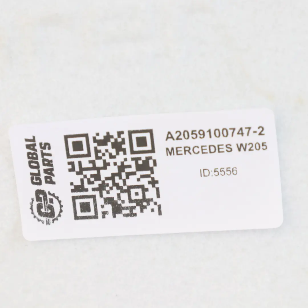 Mercedes W205 Seat Backrest Front Left Right N/O/S Cover Panel Leather Black - SKU A2059100747 - Part number A2059100747