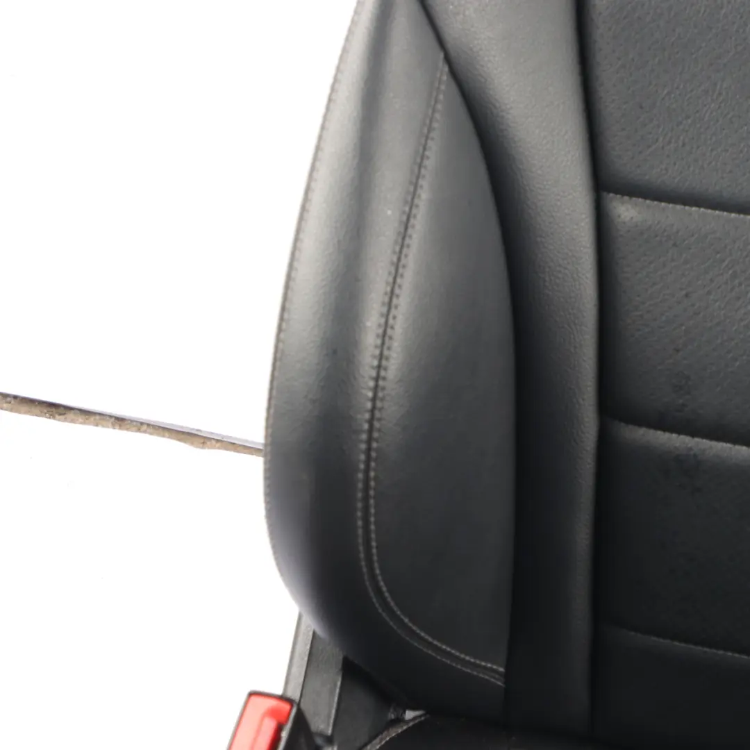 Mercedes W205 S205 Fotel Lewy Przód Sztuczna Skóra Podgrzewany Czarny - SKU A2059102611-3 - Numer Części A2059102611