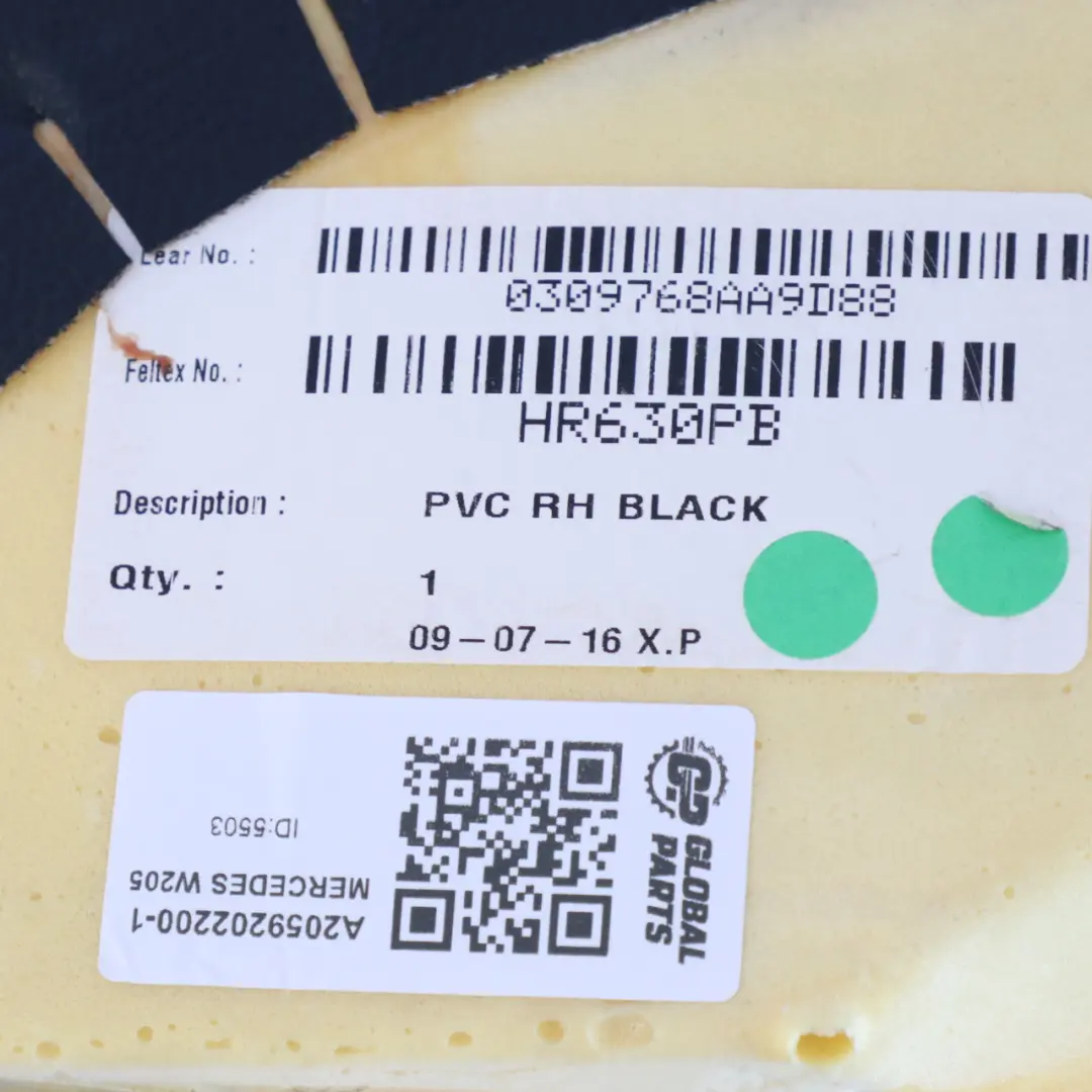Sedile Esterno Schienale Posteriore Destro Similpelle E Tessuto per Mercedes W205 con numero di parte A2059202200 Mercedes W205 Sedile Esterno Schienale Posteriore Destro Similpelle E Tessuto - SKU A2059202200-1 - Numero di parte A2059202200