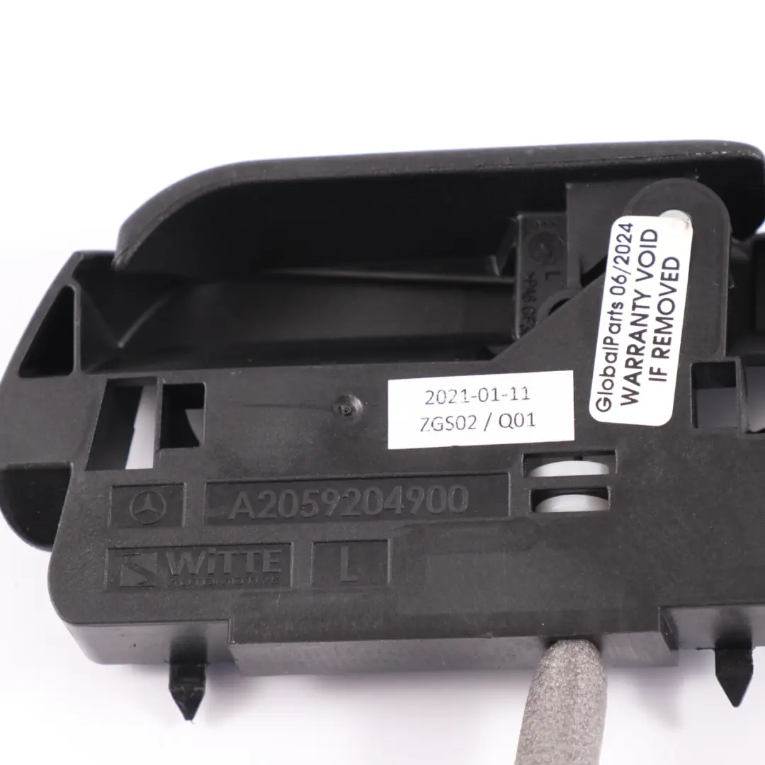 Maniglia sblocco schienale posteriore pieghevole sinistra Blocco per Mercedes C118 con numero di parte A2059204900 Mercedes C118 Maniglia sblocco schienale posteriore pieghevole sinistra Blocco - SKU A2059204900-2 - Numero di parte A2059204900