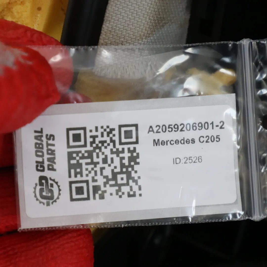 Mercedes C205 Asiento Trasero Banqueta Tapiceria Gris Imitacion Cuero - SKU A2059206901-2 - Número de pieza A2059206901