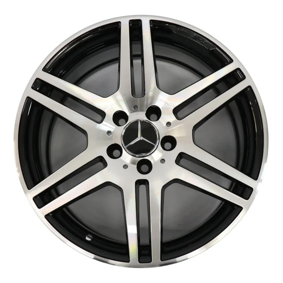 Llanta aleación trasera negra 18" 8.5J ET:49 para Mercedes C207 A207 AMG con número de pieza A2074011402 Mercedes C207 A207 AMG Llanta aleación trasera negra 18" 8.5J ET:49 - SKU A2074011402-6 - Número de pieza A2074011402