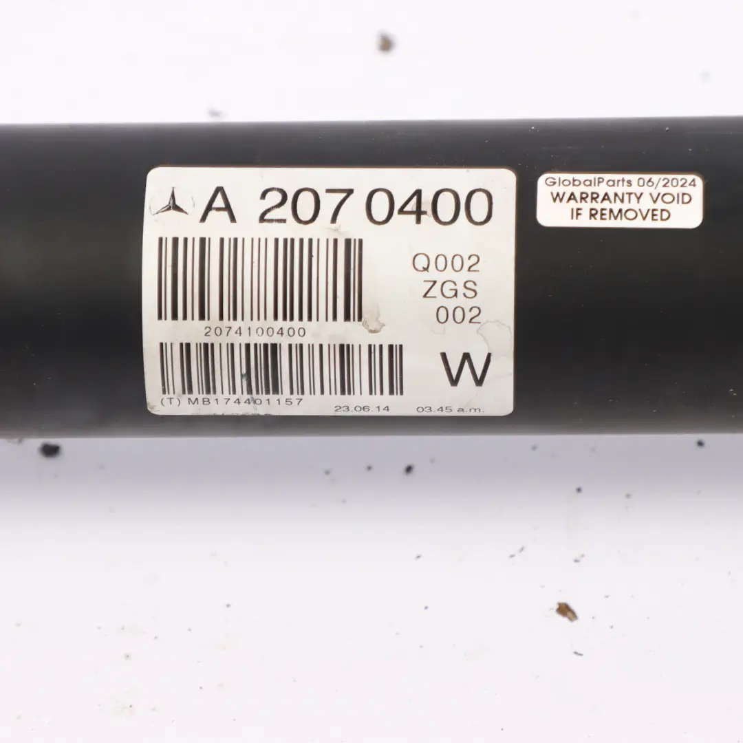 W207 Propshaft Drive Prop Shaft Diesel OM642 Automatic to Mercedes with Part number A2074100400 Mercedes W207 Propshaft Drive Prop Shaft Diesel OM642 Automatic - SKU A2074100400 - Part number A2074100400