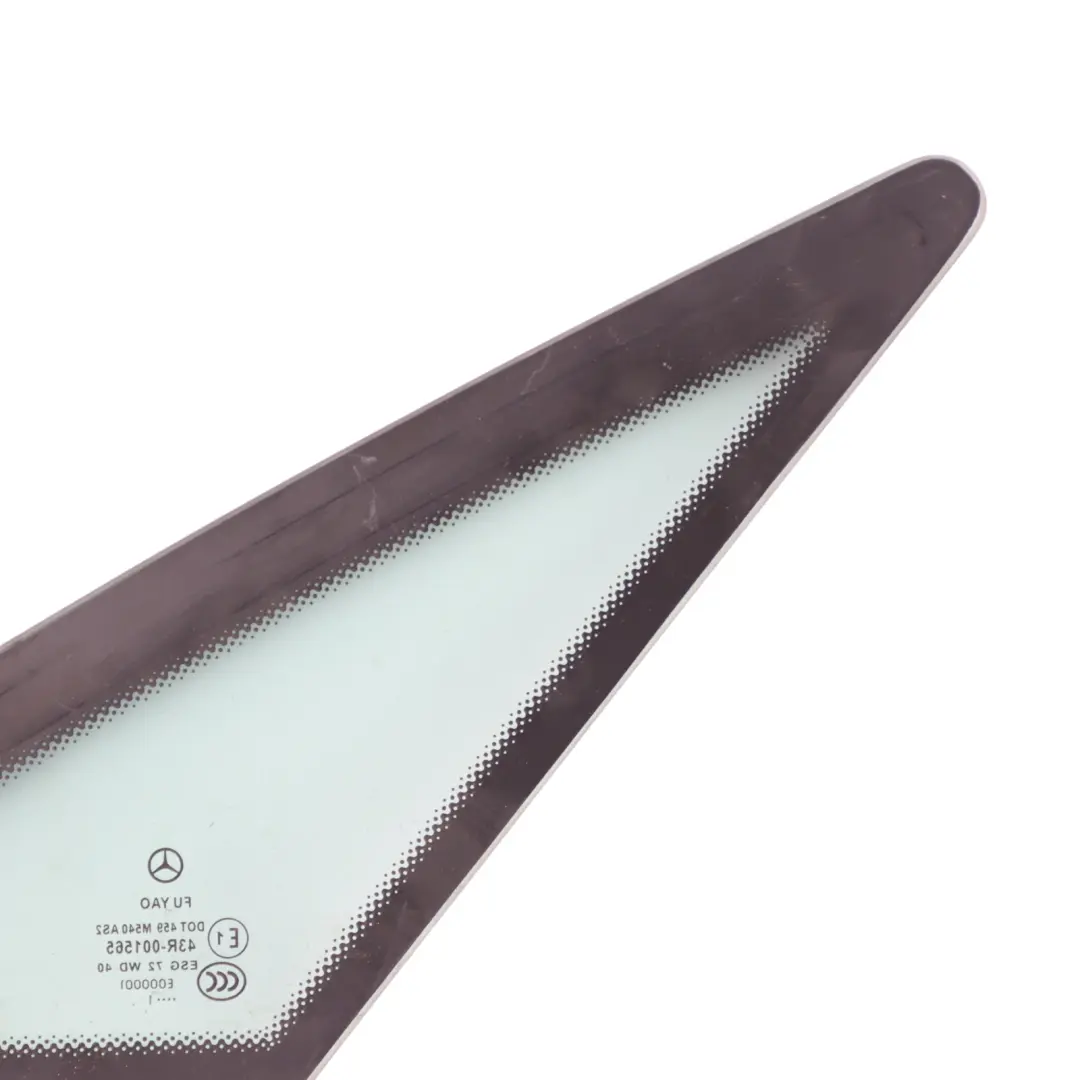 Ventana Lateral Trasera Izquierda Sello Triángulo Vidrio AS2 para Mercedes C207 con número de pieza A2076700339 Mercedes C207 Ventana Lateral Trasera Izquierda Sello Triángulo Vidrio AS2 - SKU A2076700339-2 - Número de pieza A2076700339
