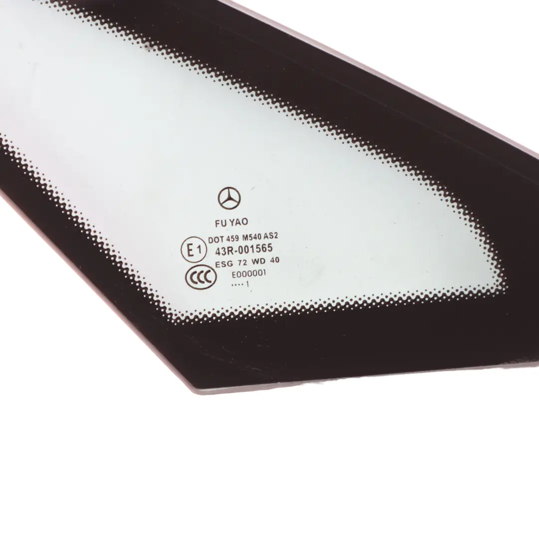 Ventana Lateral Trasera Izquierda Sello Triángulo Vidrio AS2 para Mercedes C207 con número de pieza A2076700339 Mercedes C207 Ventana Lateral Trasera Izquierda Sello Triángulo Vidrio AS2 - SKU A2076700339-2 - Número de pieza A2076700339
