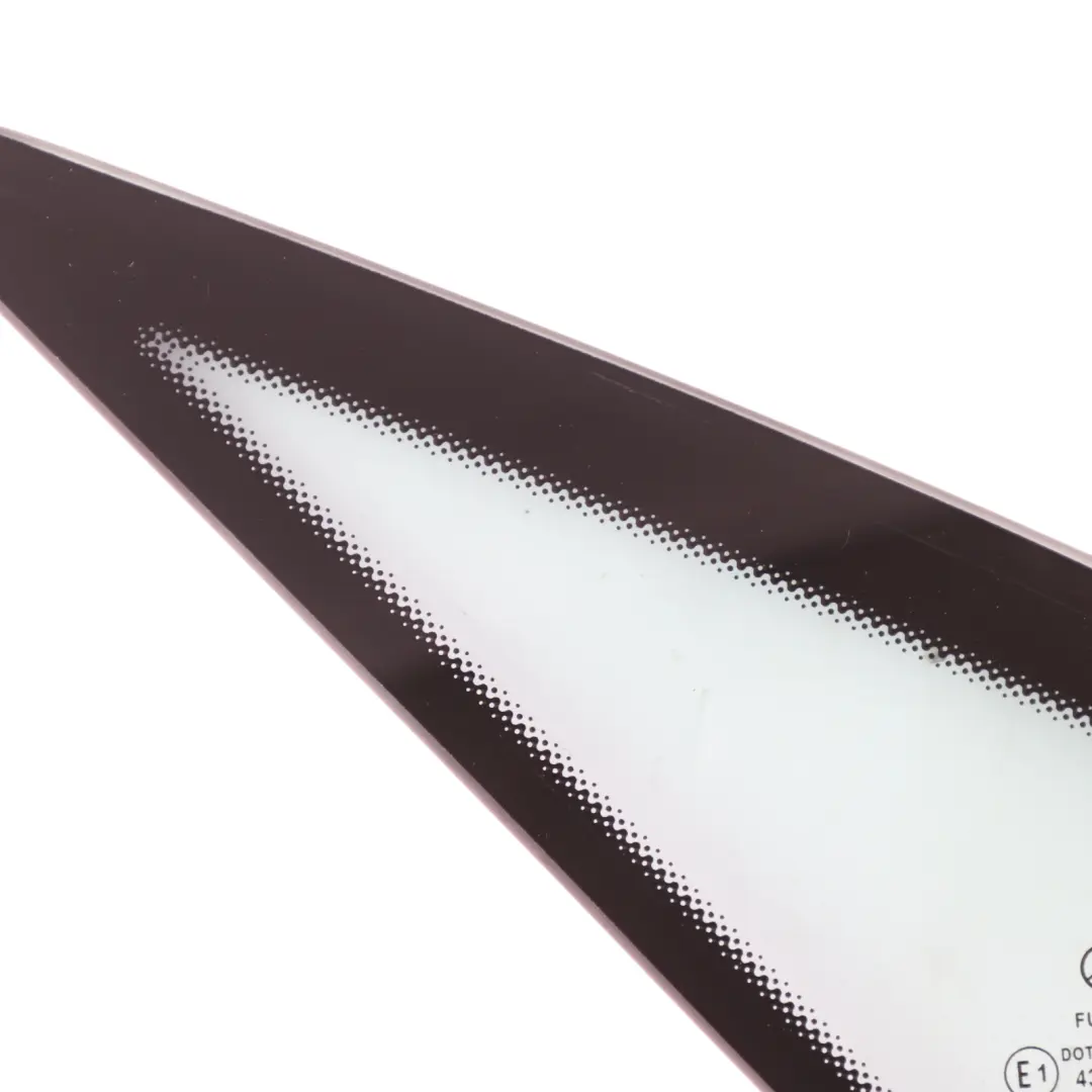 Quarter Side Window Rear Left N/S Seal Side Triangle Glass AS2 to Mercedes C207 with Part number A2076700339 Mercedes C207 Quarter Side Window Rear Left N/S Seal Side Triangle Glass AS2 - SKU A2076700339-2 - Part number A2076700339