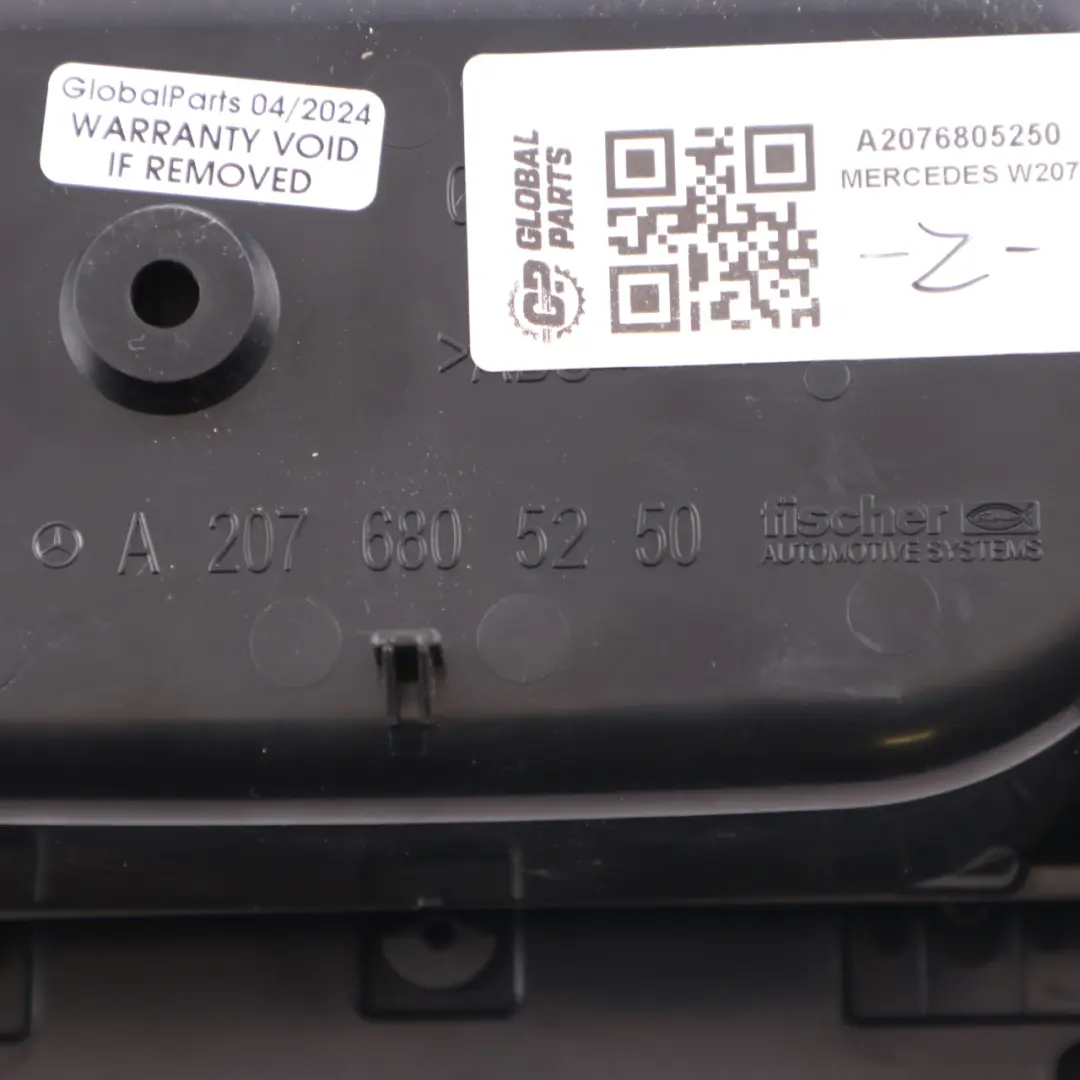 Mercedes-Benz E-Class W207 Centre Console Cup Holder to with Part number A2076805250 Mercedes-Benz E-Class W207 Centre Console Cup Holder - SKU A2076805250 - Part number A2076805250