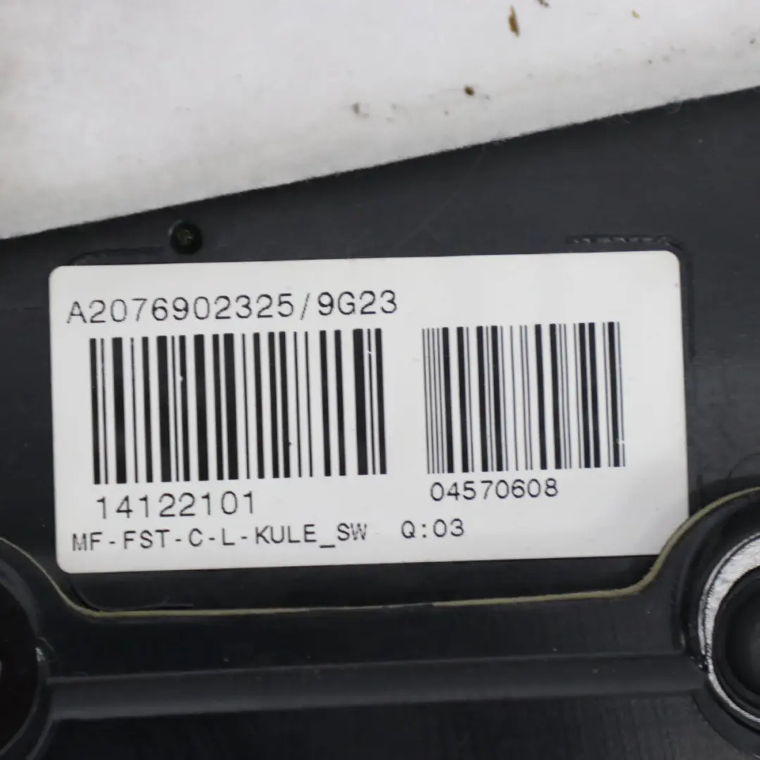 Mercedes C207 Coupe Rear Side Lateral Trim Panel Left N/S Black - SKU A2076905725 - Part number A2076905725