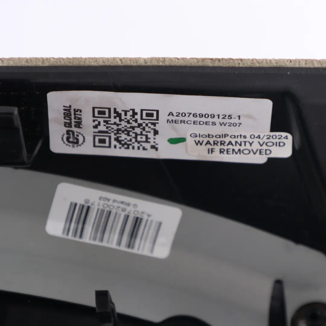 W207 A207 Cabrio Convertible Rear Left N/S Lateral Trim Side Panel to Mercedes with Part number A2076909125 Mercedes W207 A207 Cabrio Convertible Rear Left N/S Lateral Trim Side Panel - SKU A2076909125-1 - Part number A2076909125