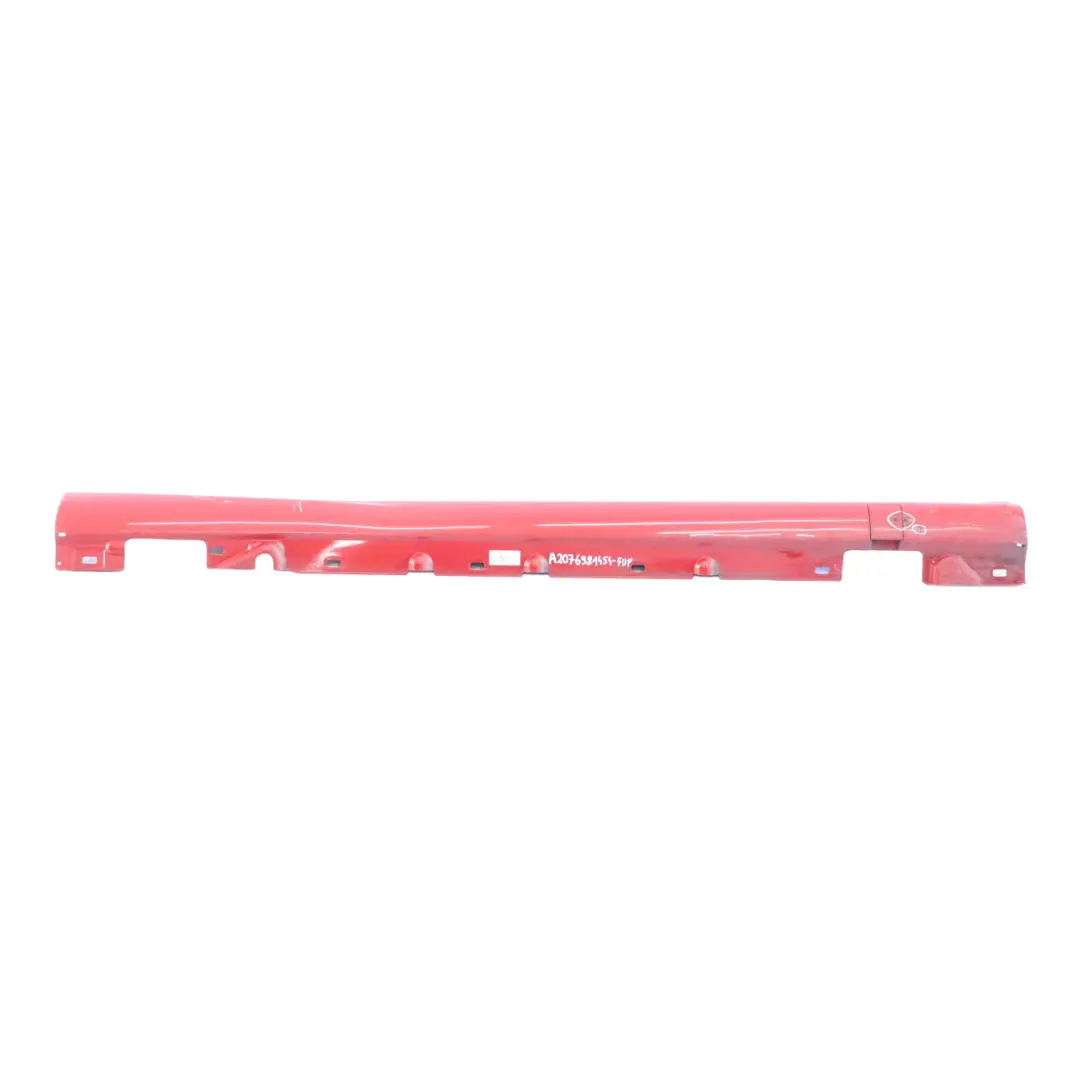 Mercedes W207 Side Skirt AMG Door Sill Cover Right O/S Feueropal Fire Opal - 590 - SKU A2076981454-FUP - Part number A2076981454