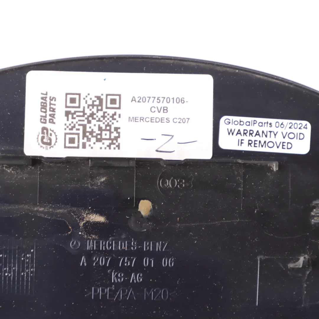 Fuel Flap Mercedes W207 C207 Cover Cap Cavansite Blue Metallic - 890 - SKU A2077570106-CVB - Part number A2077570106